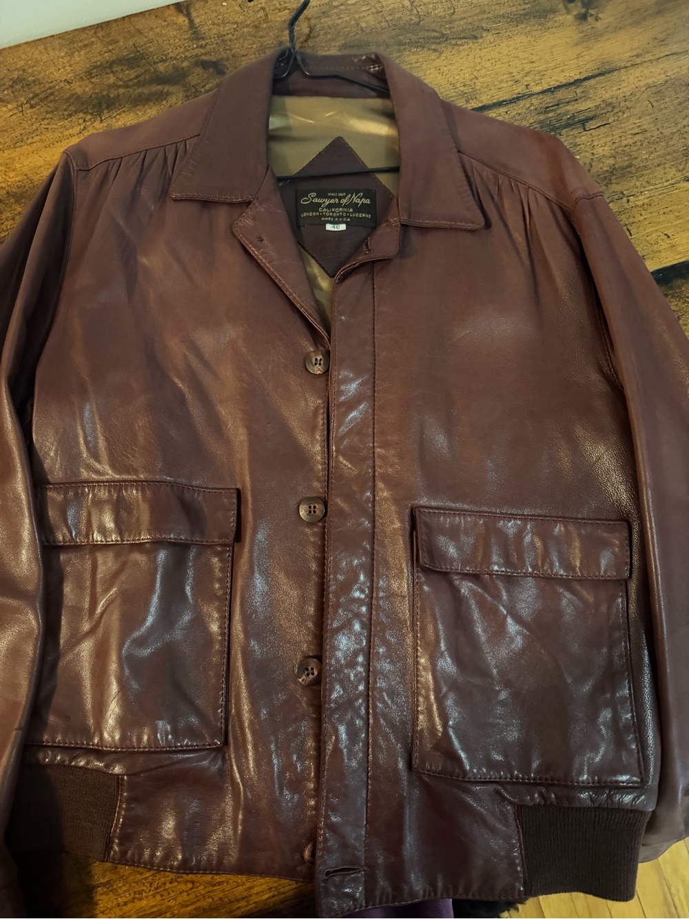Vintage Brown Leather Men's Jacket
Sawyer of Napa
